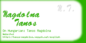 magdolna tanos business card